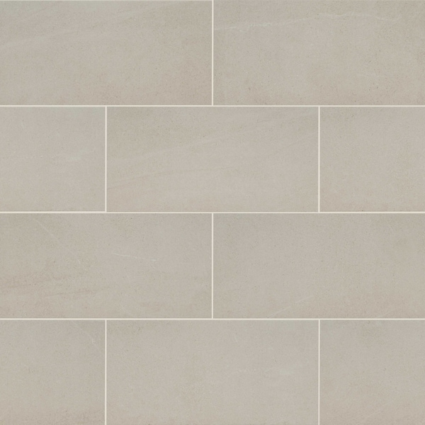 Maven Ivory 24 In. X 48 In. Matte Porcelain Floor And Wall Tile, 2PK